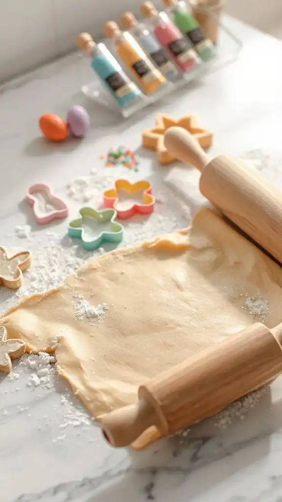 flatten the pastry evenly