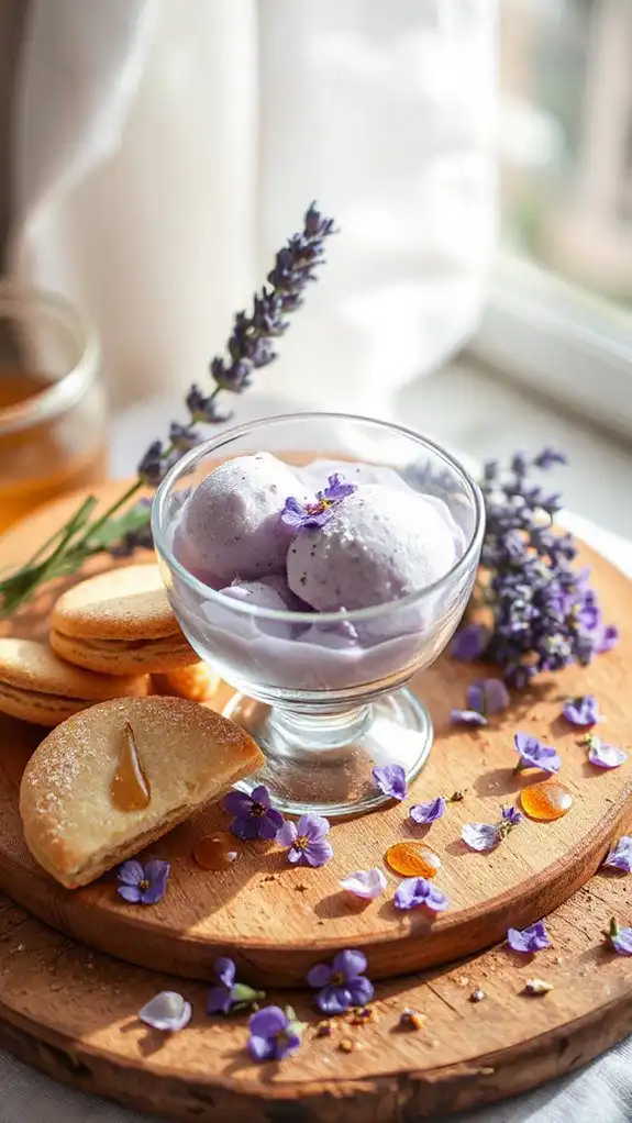 floral frozen dessert delight