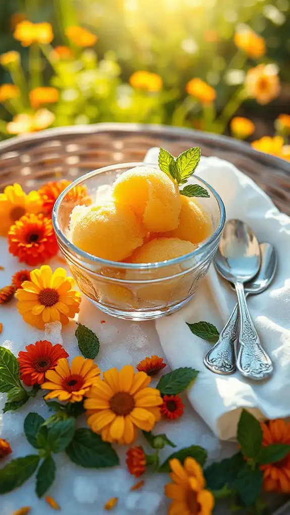 floral summer sorbet delight