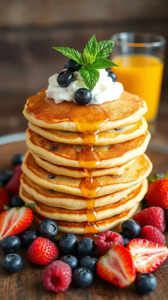 fluffy blueberry pancake recipe