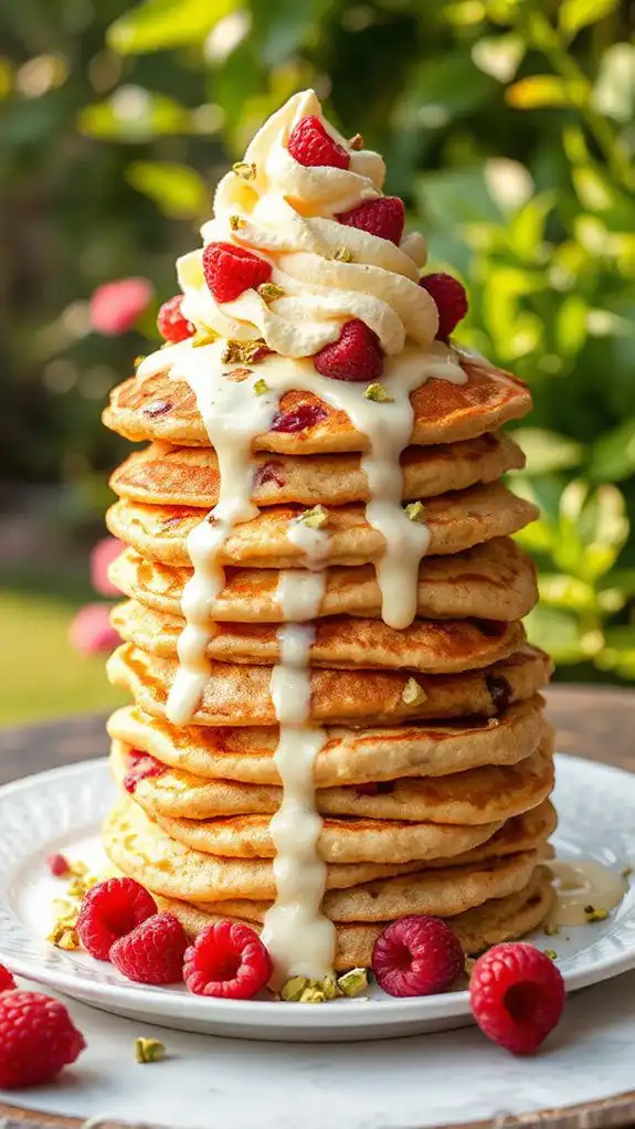 fluffy raspberry chocolate pancakes fluffy raspberry chocolate pancakes