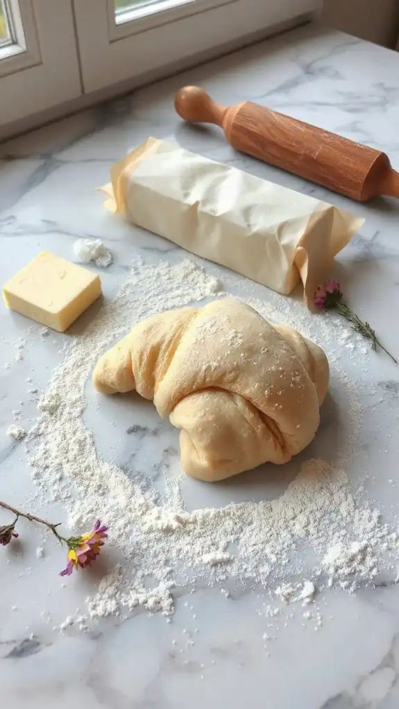 fold in chilled dough