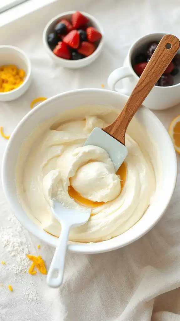 fold in egg mixture