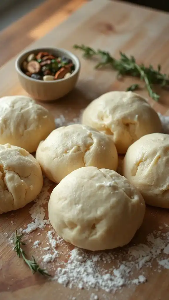 form dough into balls