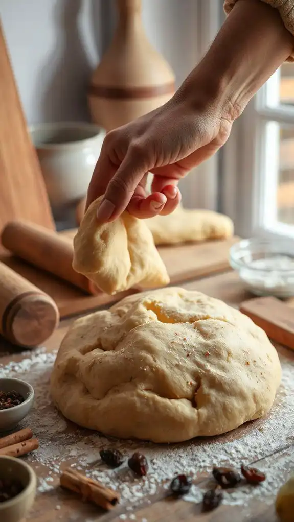 form dough into loaves