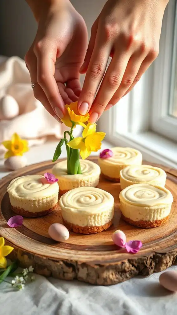 form tiny spring bouquets