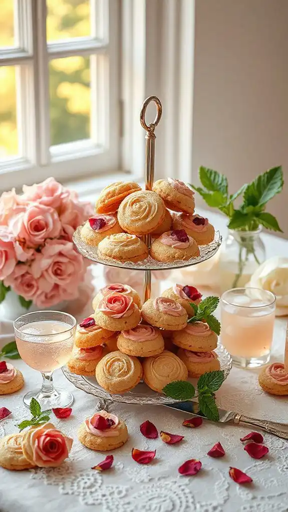 fragrant cardamom rose cookies