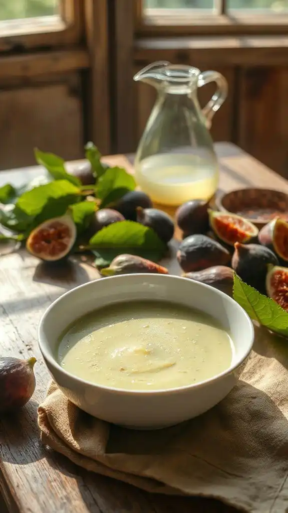 fragrant fig leaf custard fragrant fig leaf custard