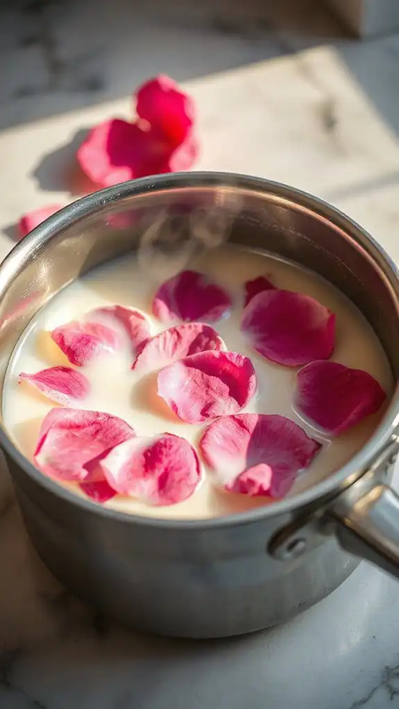 fragrant rose petal infusion