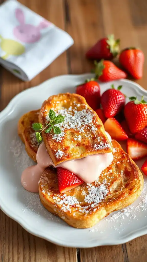 fresh berries as garnish