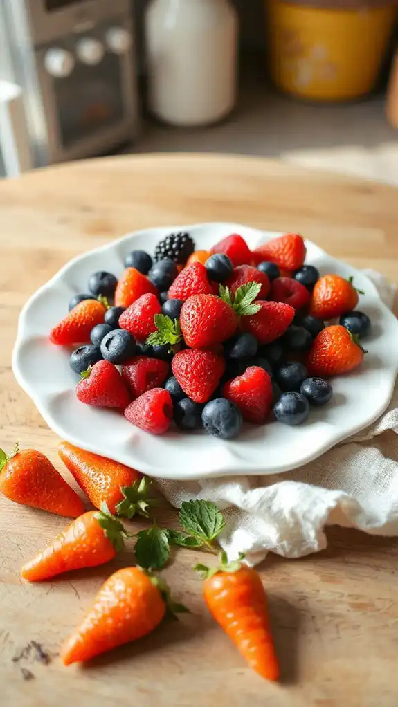 fresh berries for serving