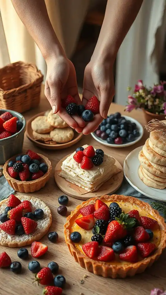 fresh berries tart infusions