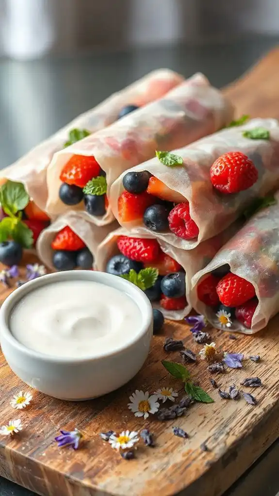 fresh berry rice rolls fresh berry rice rolls