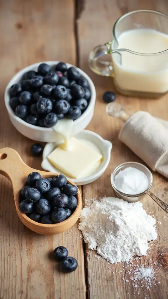 fresh blueberries tangy buttermilk