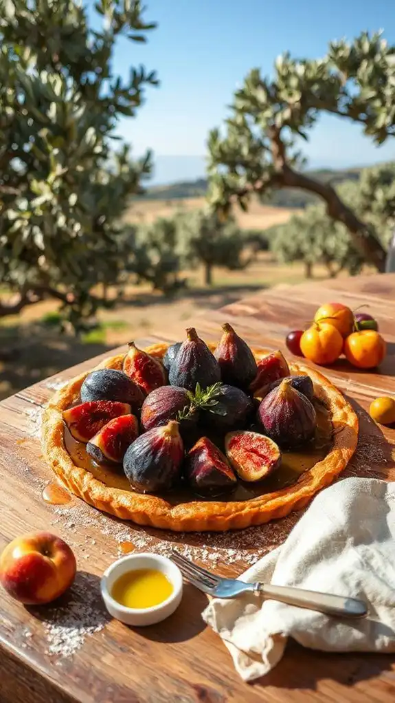 fresh fig olive oil tart