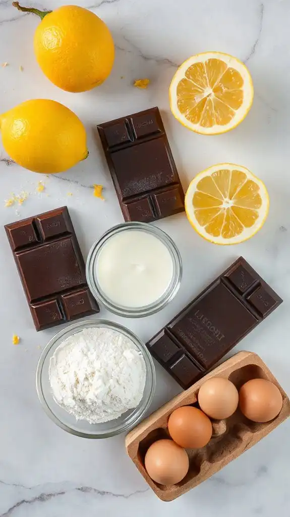 fresh lemon chocolate truffle