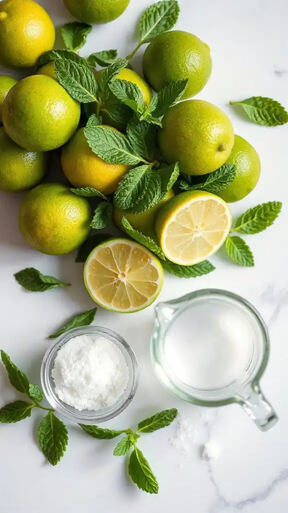 fresh lime mint essentials