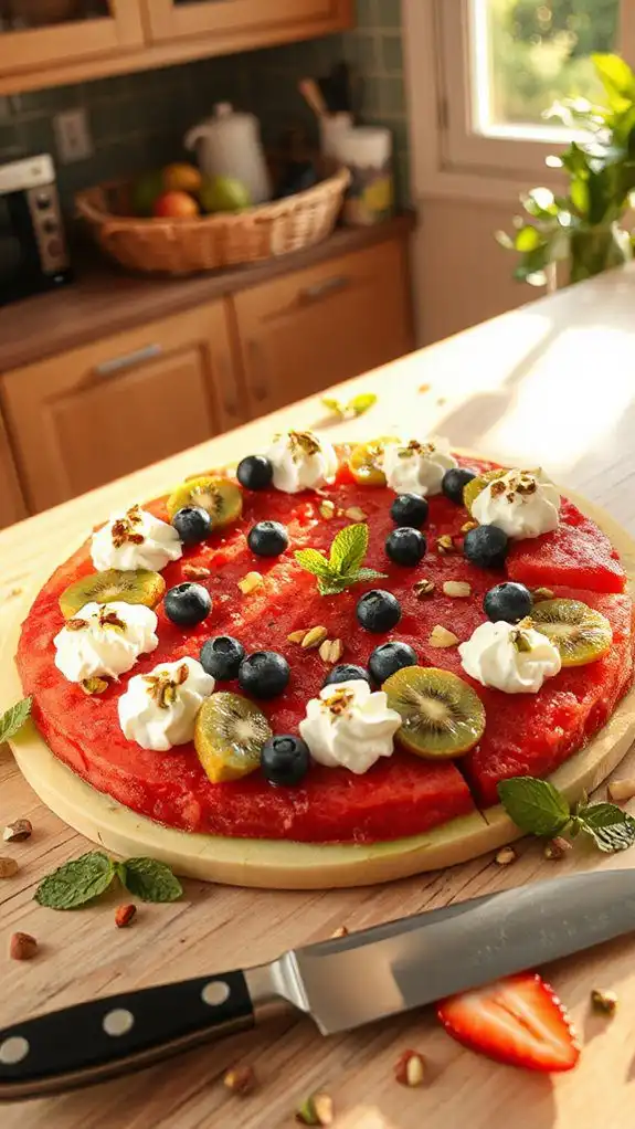 fresh vibrant summer dessert