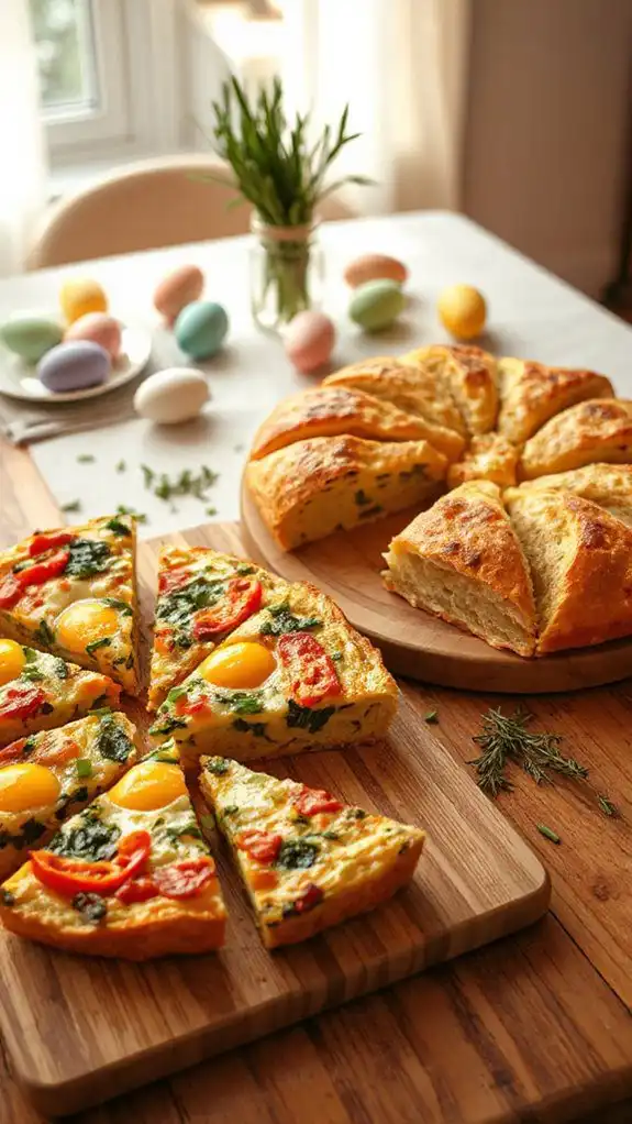 frittata slices for pairing