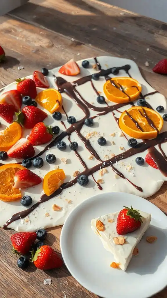 frozen yogurt bark delight