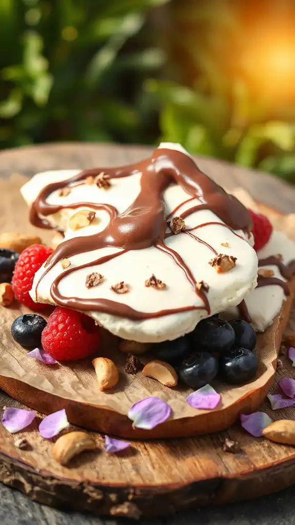 frozen yogurt hazelnut bark