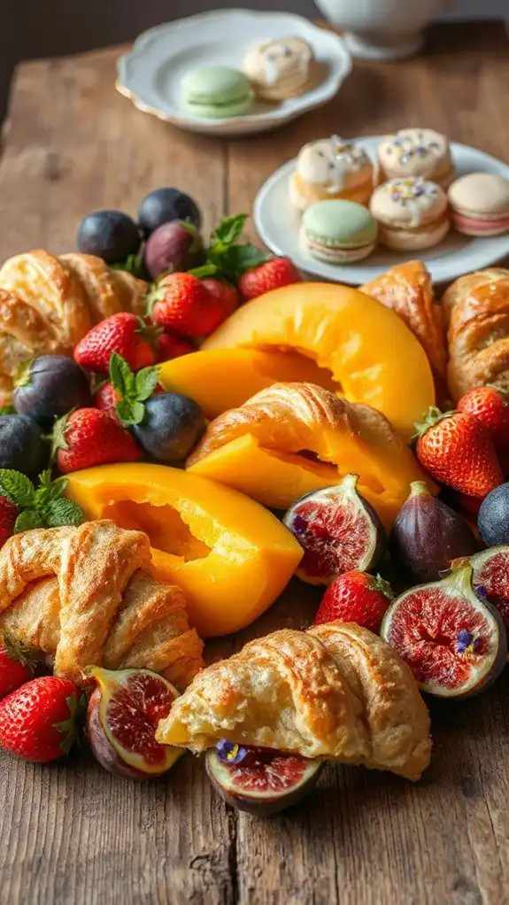 fruit and pastries combination fruit and pastries combination