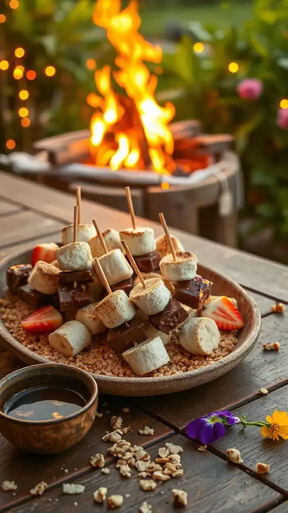 fruit filled s mores skewers delight