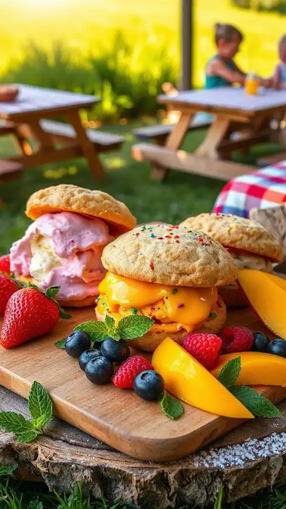 fruity cookie ice cream sandwiches fruity cookie ice cream sandwiches