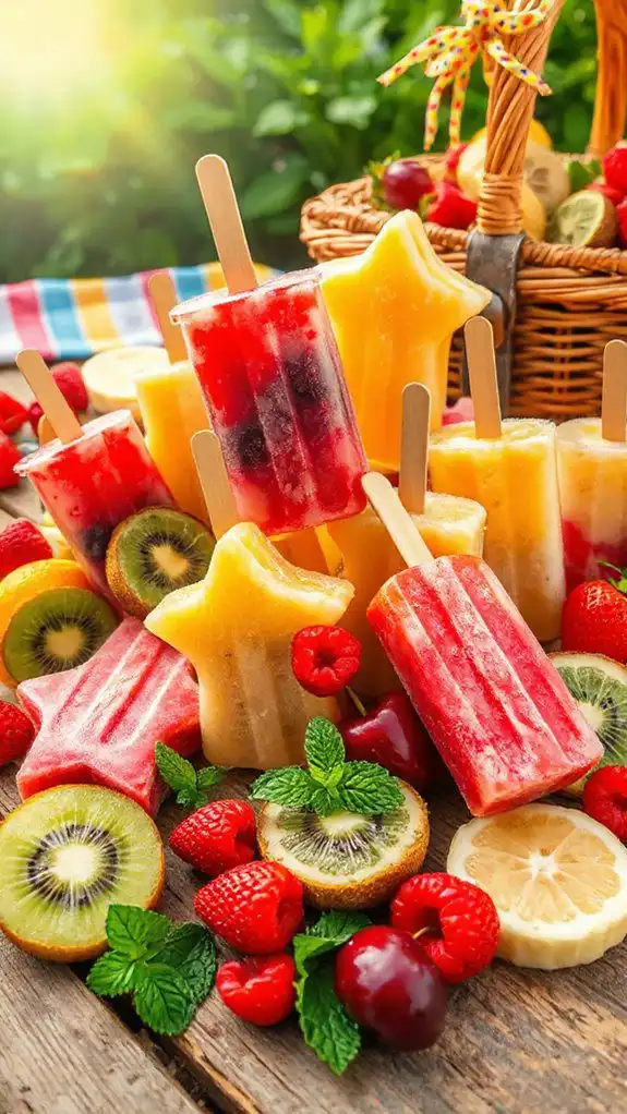 fruity frozen summer treats