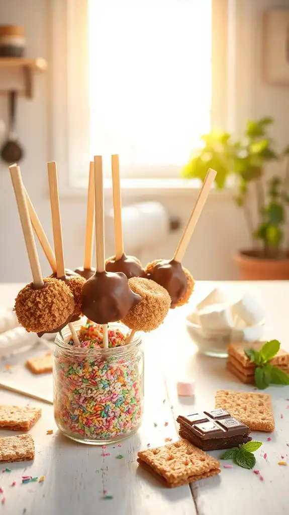 fun campfire treat pops