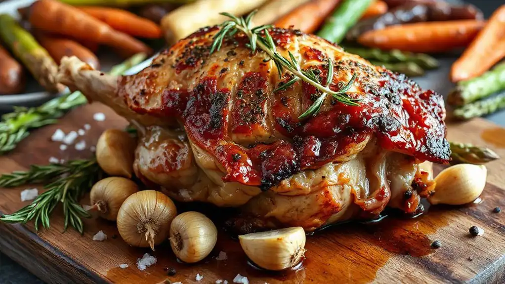 garlic rosemary easter lamb