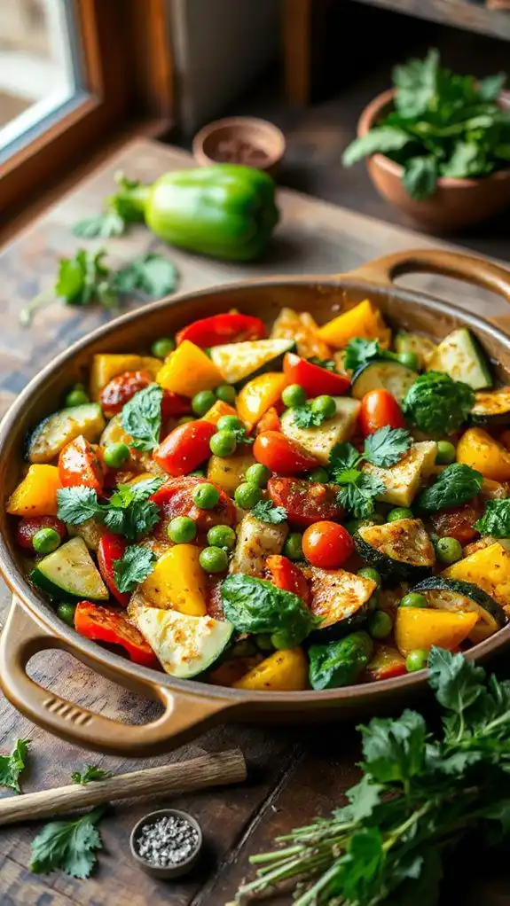 garnish food with herbs