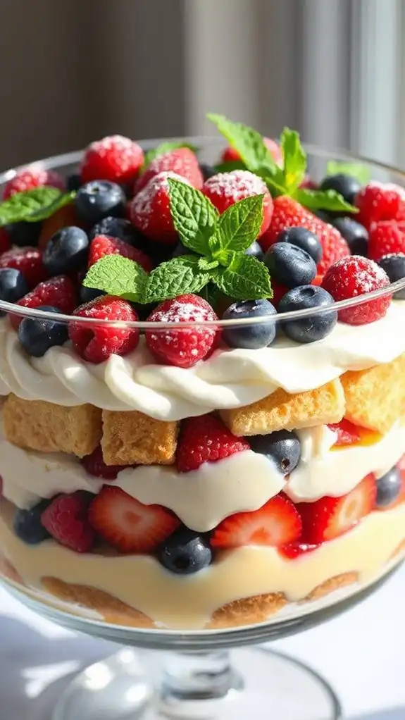 garnish trifle for appeal