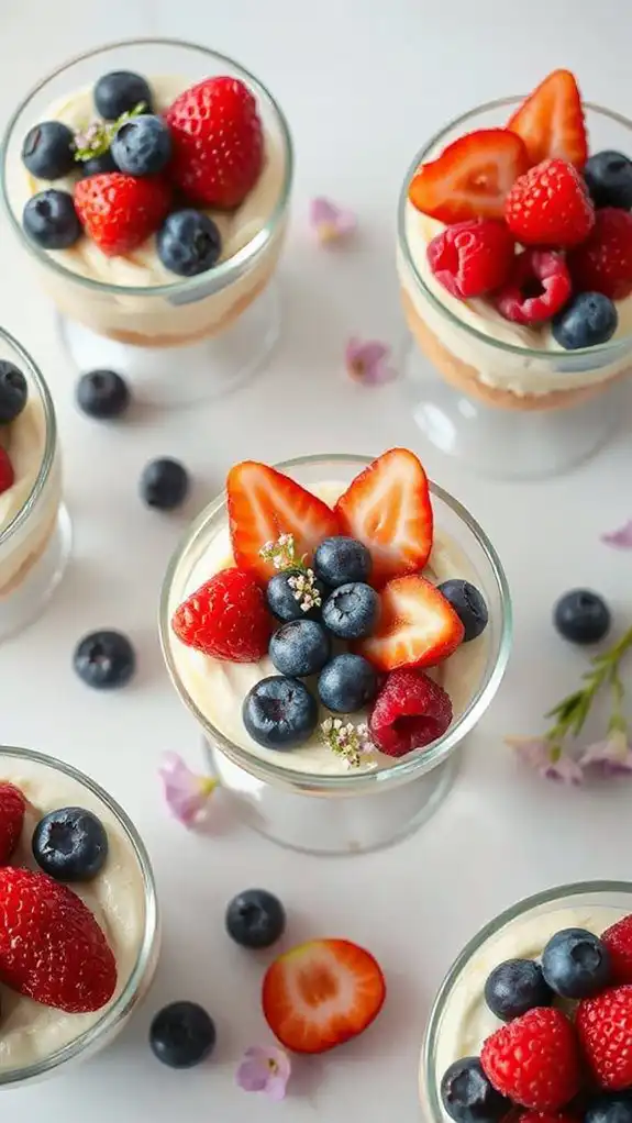 garnish using fresh berries garnish using fresh berries
