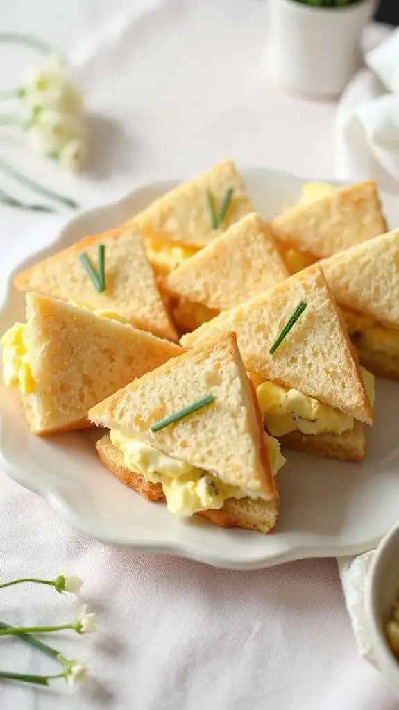 garnish using fresh chives