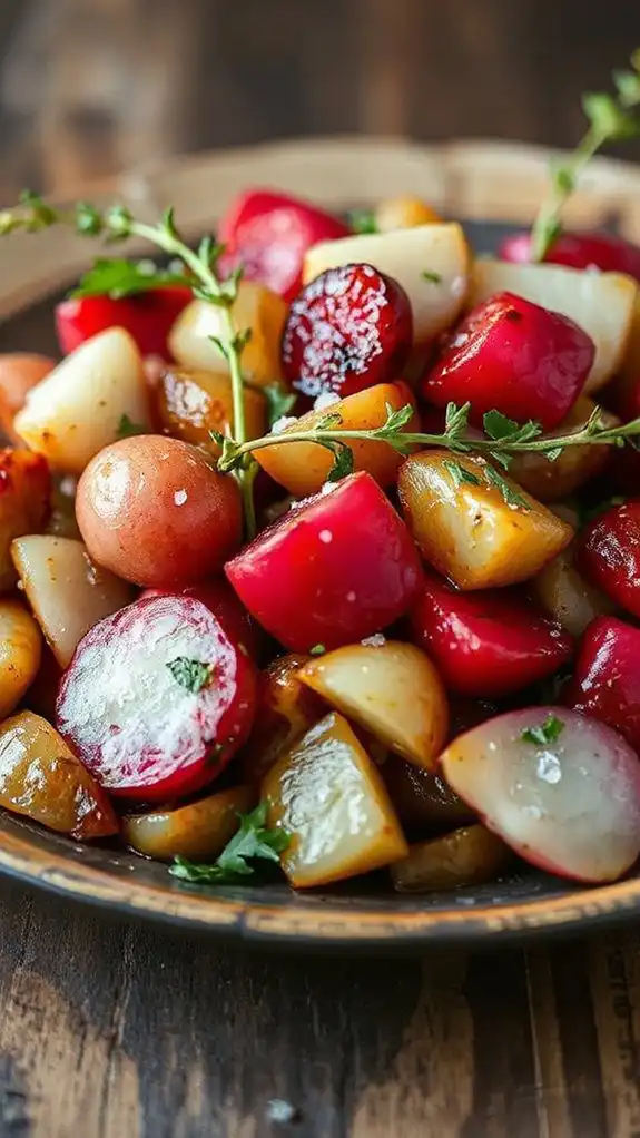 garnish using fresh herbs
