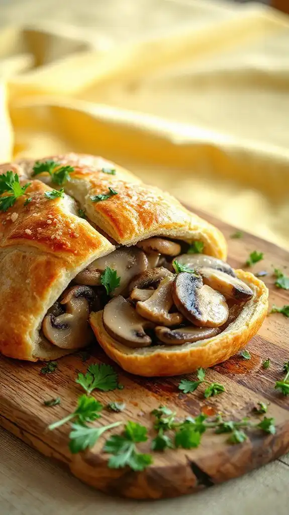 garnish using fresh herbs
