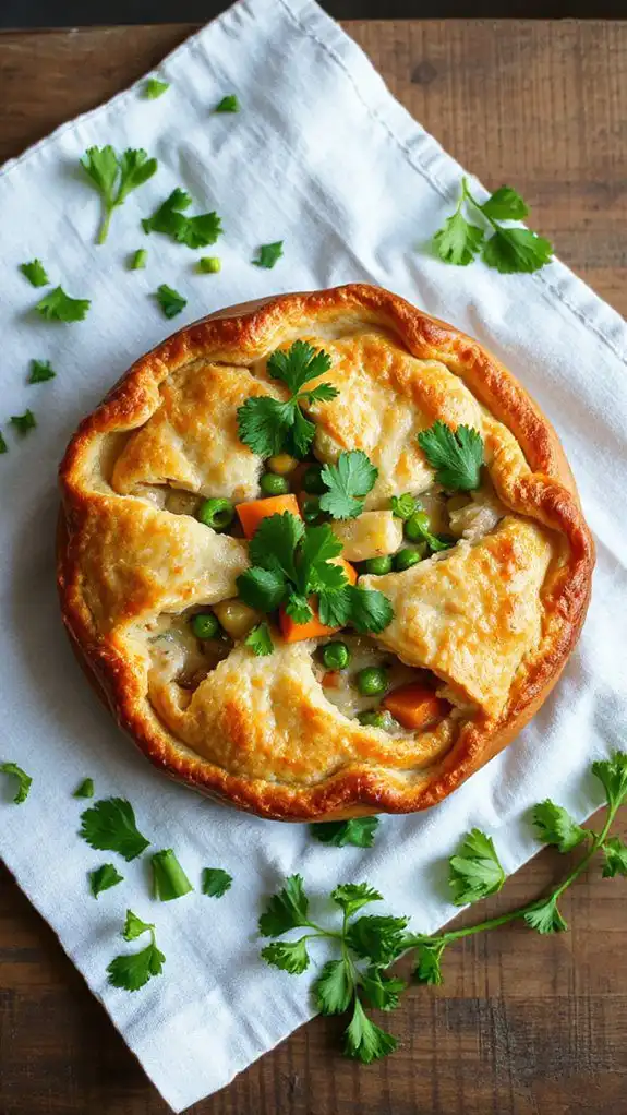 garnish using fresh parsley