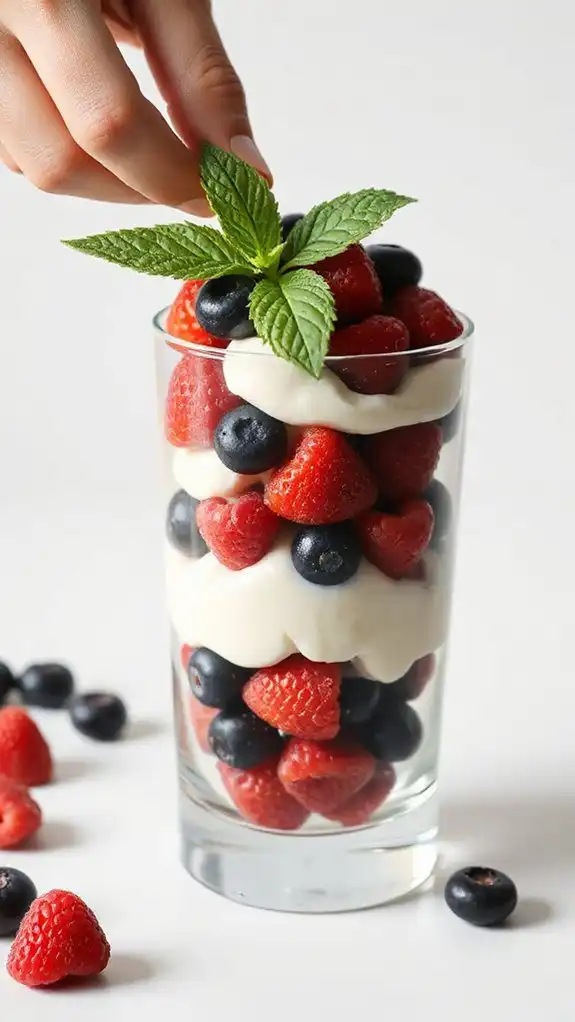 garnish with antioxidant mint