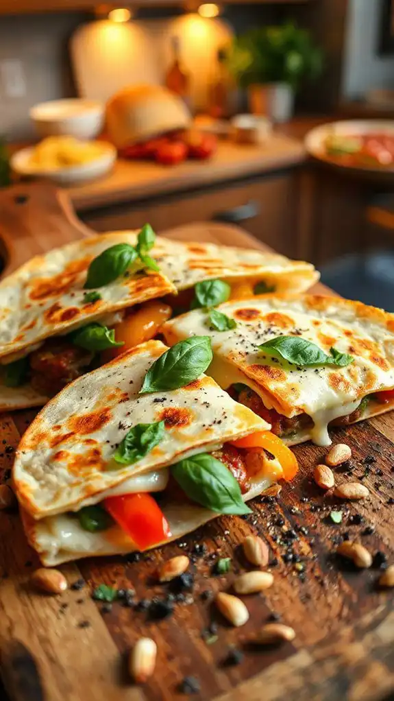 garnish with fresh basil