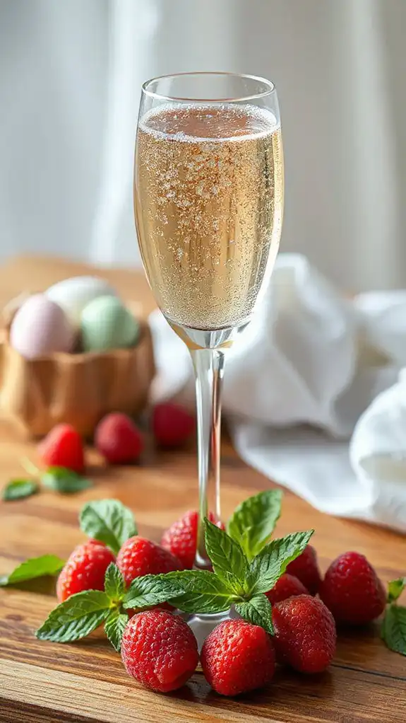 garnish with fresh berries