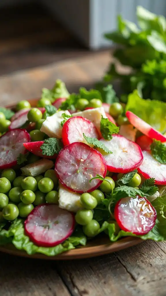 garnish with fresh herbs