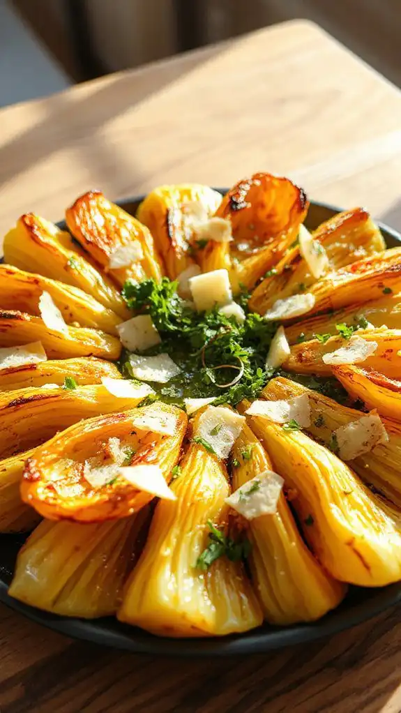 garnish with fresh herbs