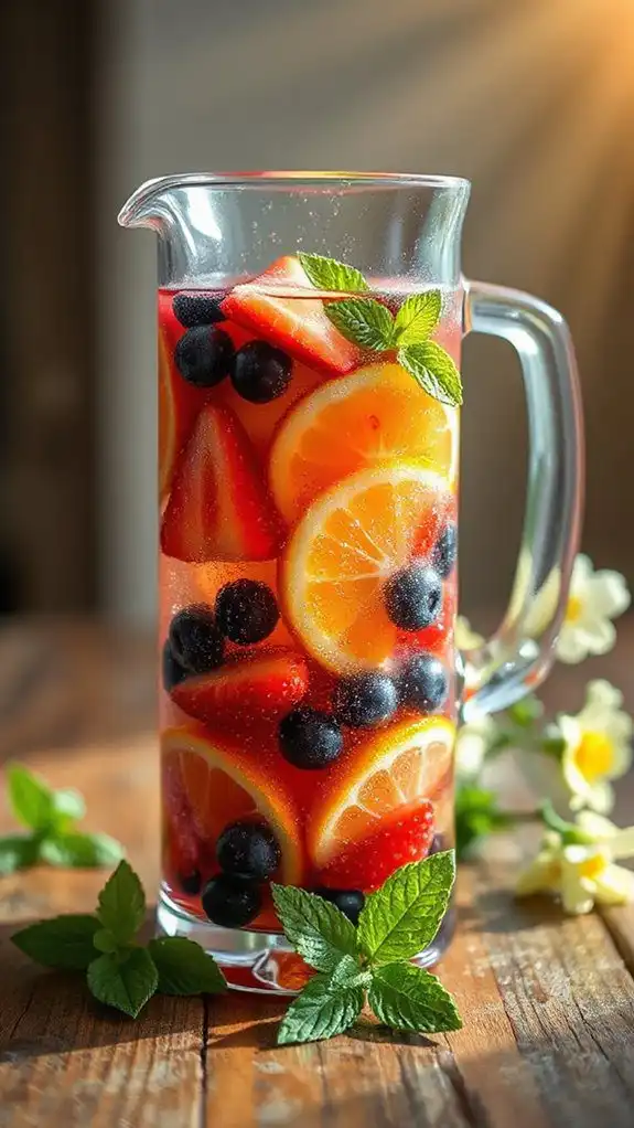 garnish with fresh mint