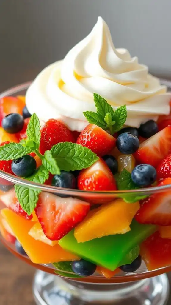 garnish with fresh mint