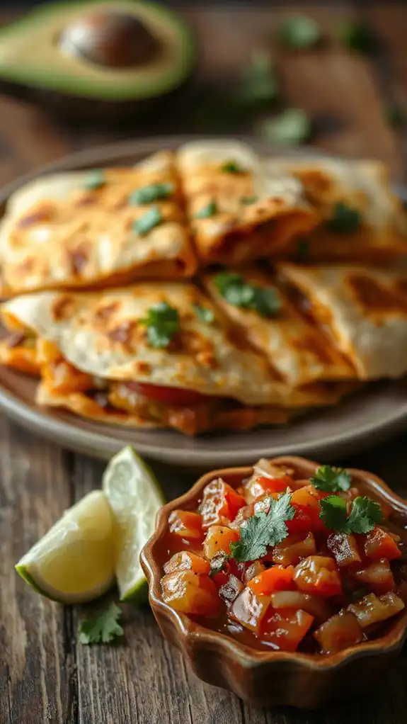 garnish with fresh salsa