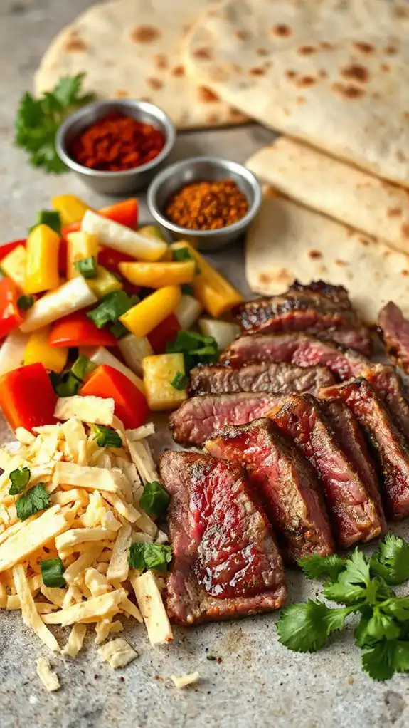 gather quesadilla filling ingredients