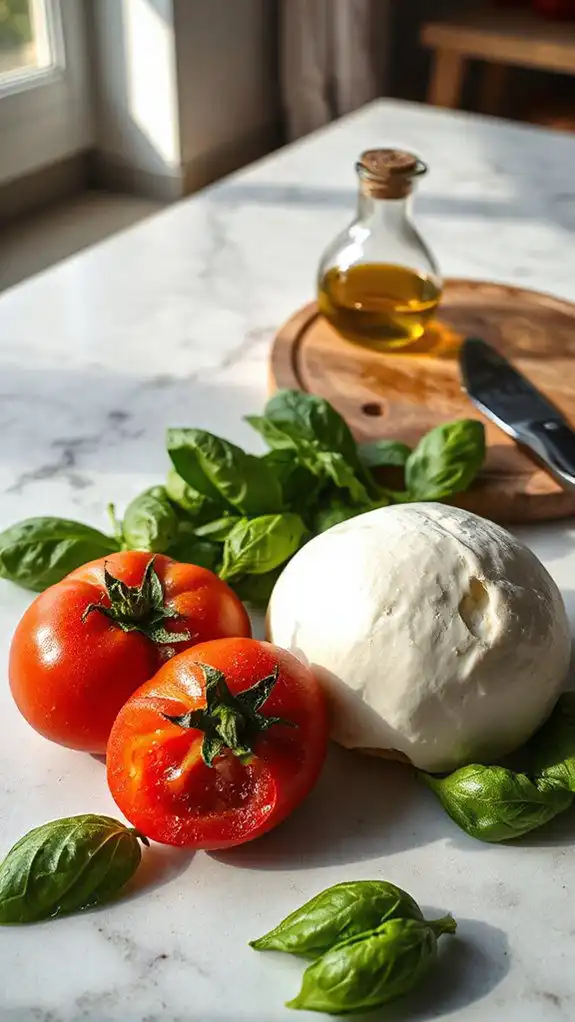 gathering fresh ingredients