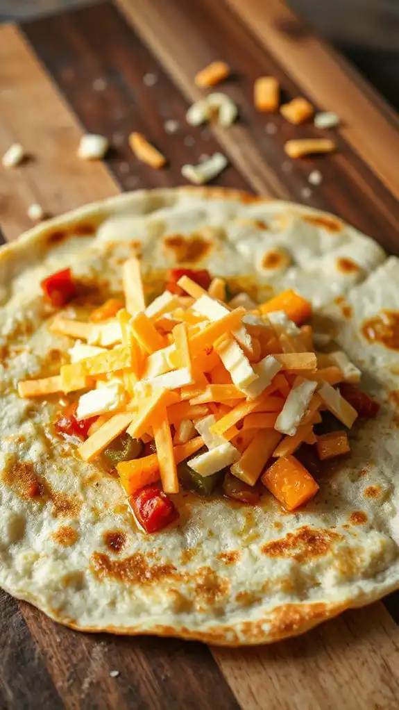 generously add cheese topping