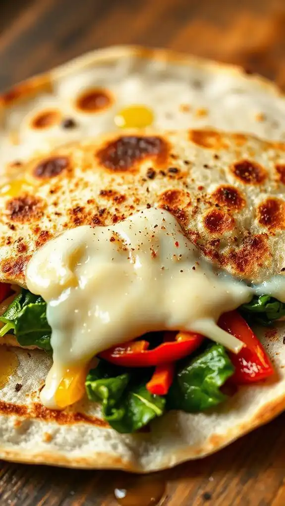 generously sprinkle cheese on